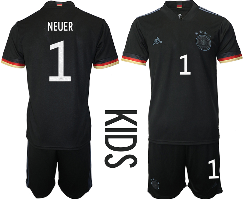 2021 European Cup Germany away Youth #1 soccer jerseys